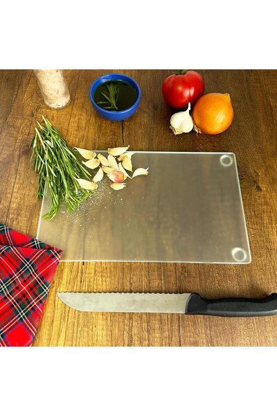 Yıldızan Avenika Store Glass Cutting Board - Glass Cutting Board |   (Satina ...