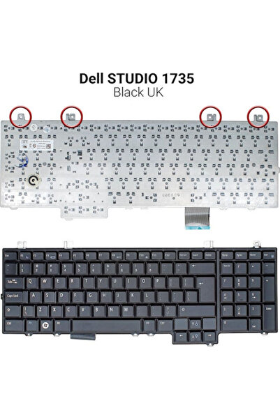 OEM Πληκτρολόγιο φορητού υπολογιστή για Studio 1735 και αγγλική (Βρετανική) δ...