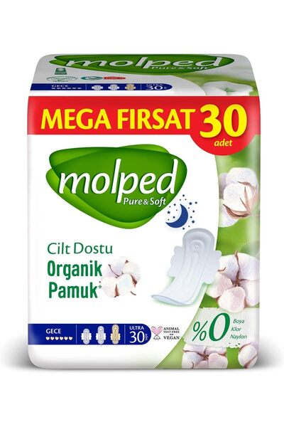 Yıldızan Albemo Pure&Soft Ultra Hygienic Pad Night Mega Opportunity 30 Pieces...