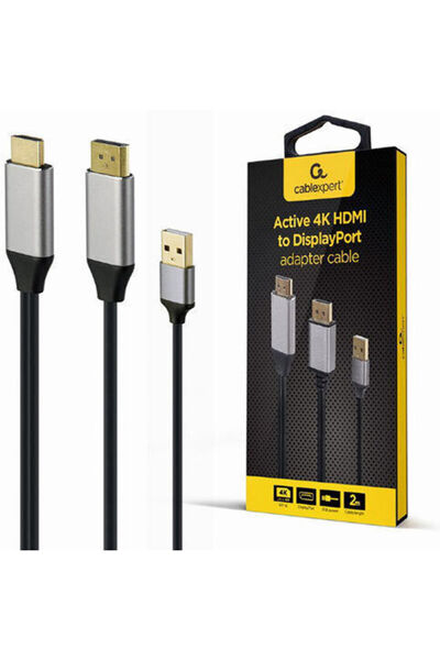Cablexpert Καλώδιο DisplayPort αρσενικό - HDMI αρσενικό 2μ Μαύρο (A-HDMIM-DPM...
