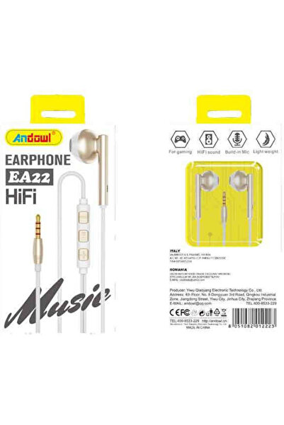 Andowl Ea22 Ακουστικά ψείρες handsfree με βύσμα 3.5mm