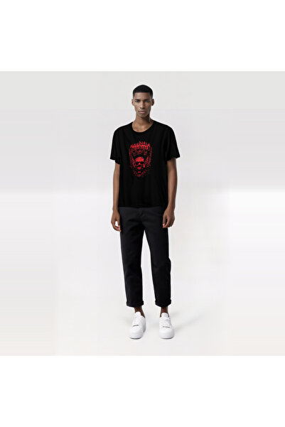 ZOKAWEAR Hatebreed, Skull, Red, Μπλουζάκι με στάμπα ροκ μέταλ μουσικού συγκρο...