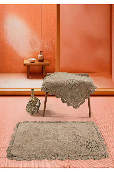 FeelHome Vellore Soft, Hand-Knitted, Dowry-Style, Absorbent 2-Piece 100% Cott...