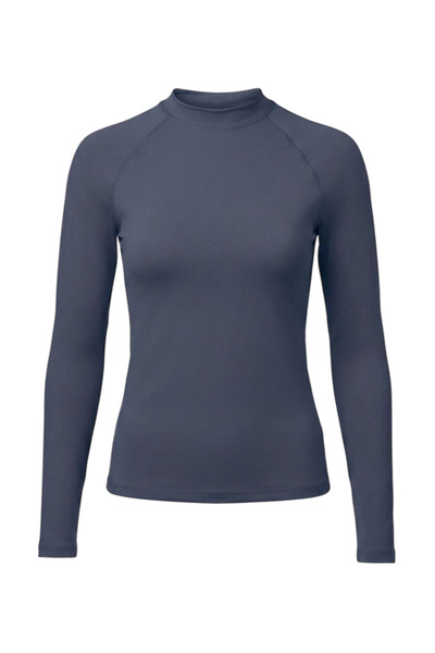 Donnita Women's Long Sleeve Swimwear Swimmer Top - Sun Uv Protective Rash Guard