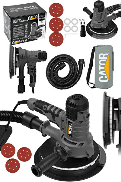 CATOR 360'Ledli 850W Pro Alçıpan Zımpara Makinası Toz Emmeli