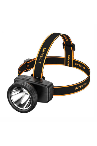 SUPERFIRE Lanternă frontală Hl55 pentru drumeții cu USB-C 150Lm