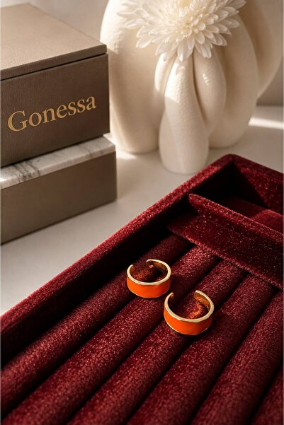 GONESSA Summer Colorful Ring |   Gold Detailed Stainless Adjustable Ring