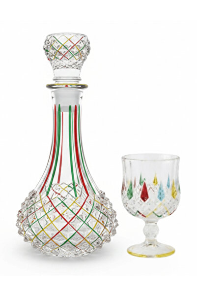 Mayflower 7 Pcs Crystal Glass Decanter Set – 1 Decanter & 6 Glasses