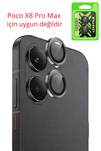 NANOSPACE Xiaomi Poco X8 Pro Compatible Camera Lens Protector Tempered Glass ...