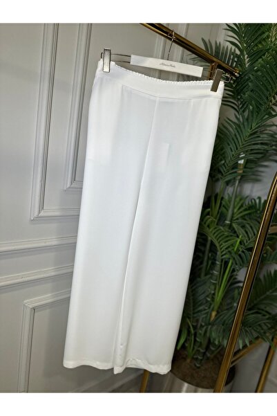 2K 26086 Wide Leg Trousers Ecru