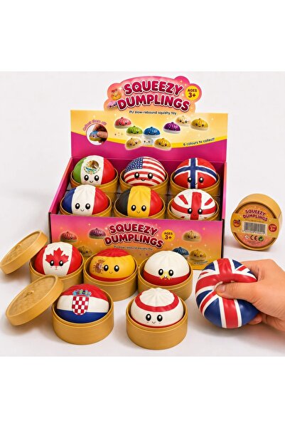 RXH Jucărie Squishy Dumpling Surprise Cupa Mondială de Fotbal Antistres în Cu...