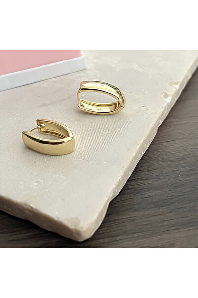 ATELİER GİZEM Xuping kararmaz gold çelik küpe