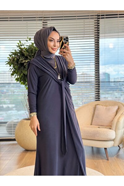 Afili 1515 Noble Cape Cloak with Buckle Sandy Dress Anthracite
