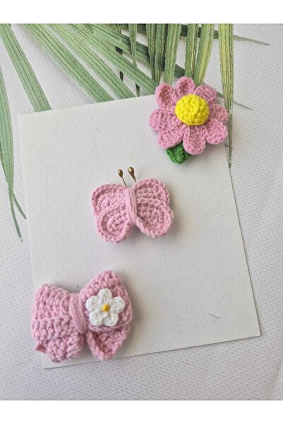 Hand Mother's Since 2024 Hairless Baby Hair Clips 3-Piece Mixed Sets Hanmade ...