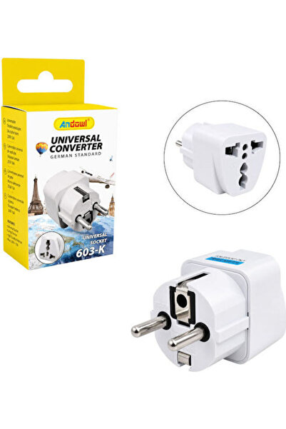 OEM Andowl 603-K Προσαρμογέας Πρίζας από Universal σε Ελλάδα