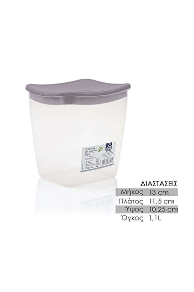 OEM Πλαστικό Δοχείο Φαγητού Γκρι 1100ml Κωδικός: 0321.374