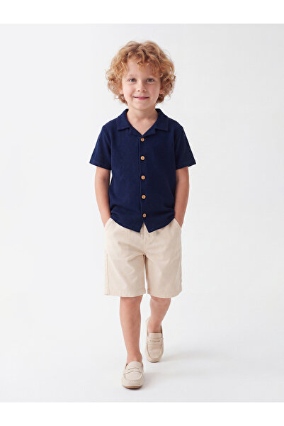 Noone Boys' Summer Short Sleeve Shirt and Shorts 2-Piece Set