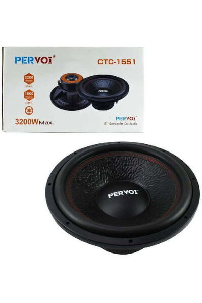 PERVOİ Υπογούφερ Αυτοκινήτου 15 " 3200W RMS Κωδικός: CTC-1551