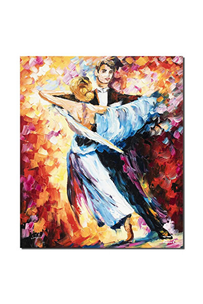 artnova Tablou pictat manual, Vals, vals, 60x50cm ulei pe panza in cutit efec...