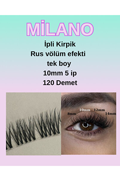 Genel Markalar İpli Kirpik; Milano Kirpik; Rus volumlu kirpik; pratik ipek ki...