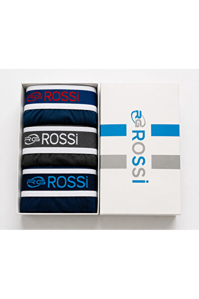 Erkek 3'lü Kutu Pamuklu Elastenli Boxer Set