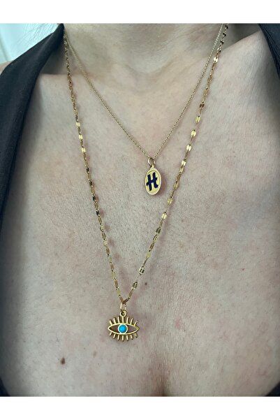 Hoop jewelery 53-cm Steel Eye Necklace