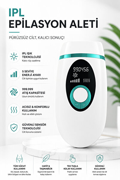 Yenilig IPL Lazer Epilasyon Aleti 999.999 Atım | Kalıcı Tüy Azaltıcı Cihaz | ...