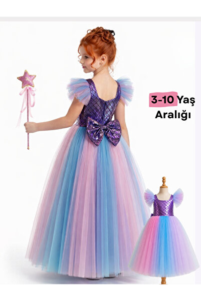 Casabony ‍ ♀️   Mermaid Princess Dress – Sparkling Tutu Party Dress