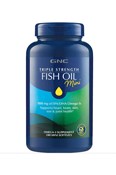 GNC Vitamins Triple Strength Fish Oil Mini Omega 3, 1000mg EPA and DHA, Brain...