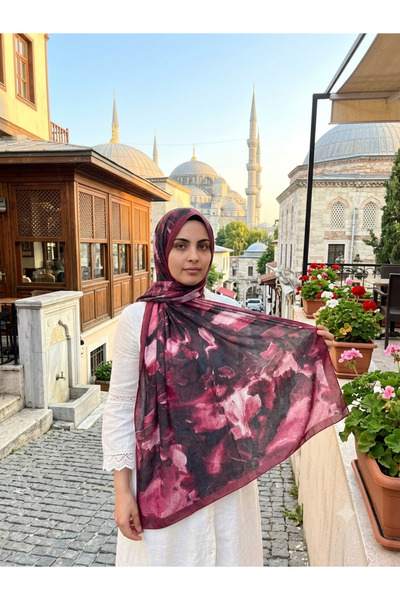 HAR-UM Ticaret Patterned Bamboo Shawl - 100% Natural Woven, Suitable for 4 Se...