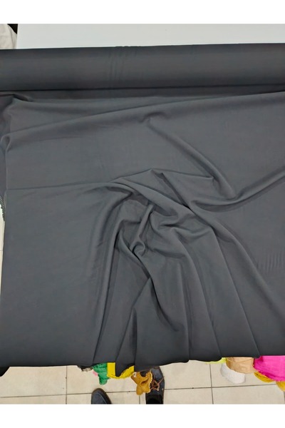 GrandTekstil KUMAŞ % 93 VİSKON SİYAH ELBİSE TUNİK PANTOLON İPEKSİ YUMUŞAK DOKU 220 GR
