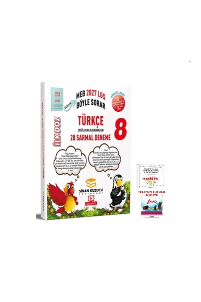 SİNAN KUZUCU YAYINLARI 2026-2027 Müfredat 8 Sınıf Türkçe İlk Doz 20 Li Sarmal...
