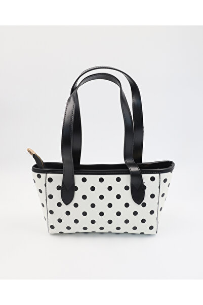 lalettobags Women's Polka Dot Detailed Adjustable Strap Shoulder & Crossbody Bag