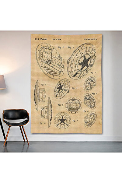 Geek Cultcha Star Wars Death Star Blueprint Wall Cloth Wall Tapestry First Qu...