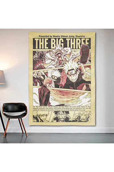Geek Cultcha سجادة حائط من Jujutsu Kaisen The Big Three، ملصق من قماش الساتان...