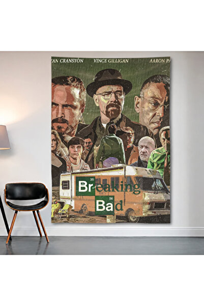 Geek Cultcha Breaking Bad Cast Collage Wall Covering Wall Tapestry First Qual...