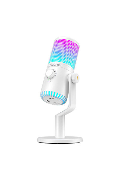 MAONO Microfon de gaming și podcast Dm30Rgb pentru computer cu iluminare de f...