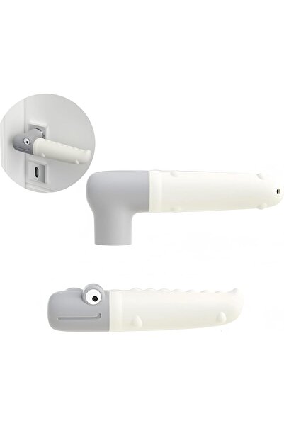 Arabest 2-Pack,Silicone Door Knob Covers,Anti-Collision,L Shape,Crocodile Des...