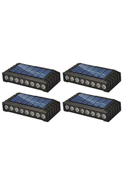 YBOSHOP Set 4 lampi solare de exterior, 16 LED, lumina calda, senzor lumina, ...