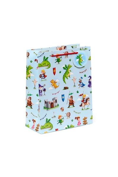 OEM Geanta cadou Puckator Rycerze i Smoki multicolor 37.4x26.6cm