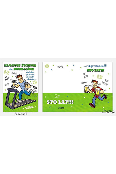 STAMP Felicitare B6 Comic multicolor 17.8x12.9cm