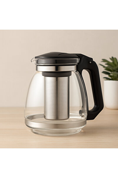 magicool 700 ml Glass Teapot (Steel Strainer, Plastic Handle)
