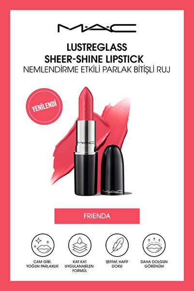 M.A.C Lustreglass Sheer-Shine Lipstick - Nemlendirme Etkili Parlak Bitişli Ru...
