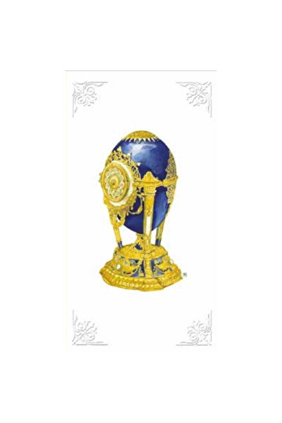 OEM Felicitare karnet DaVinci 'Jajko', decorativ, cu plic, 12x23 cm, albastru...