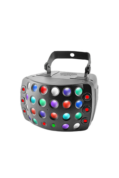 YBOSHOP Proiector laser RGBW pentru petreceri, DMX, telecomandă, efecte LED ș...