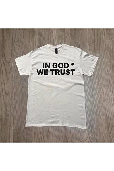 Grafftee Clothing In God We Trust Printed Unisex Oversize T-Shirt