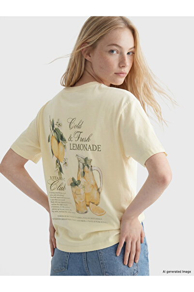 LC Waikiki Tricou de damă imprimat, 100% bumbac