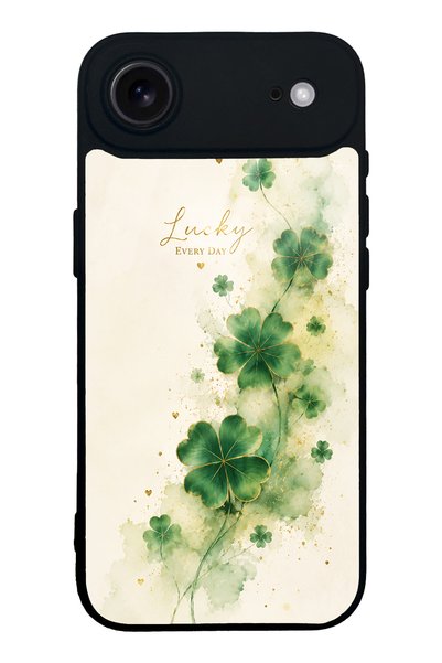 Spoyi حافظة هاتف لامعة بتصميم Lucky Clover Whisper لهاتف iPhone 17 Air