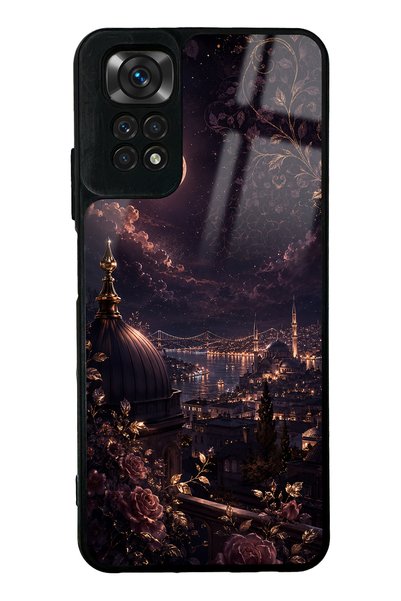 Spoyi حافظة هاتف Xiaomi Redmi Note 11S بتصميم لامع من خشب الورد بتصميم Bospho...