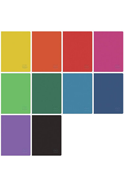 Herlitz Caiete Rainbow Classic A4, 96 file, in patratele, Multicolor, 5 buc